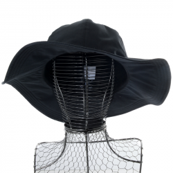 Chapeau femme en coton noir