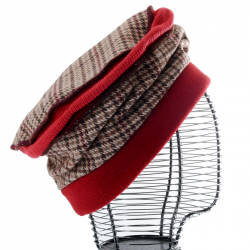 Chapeau de pluie femme en polyester rouge - Falbalas St Junien