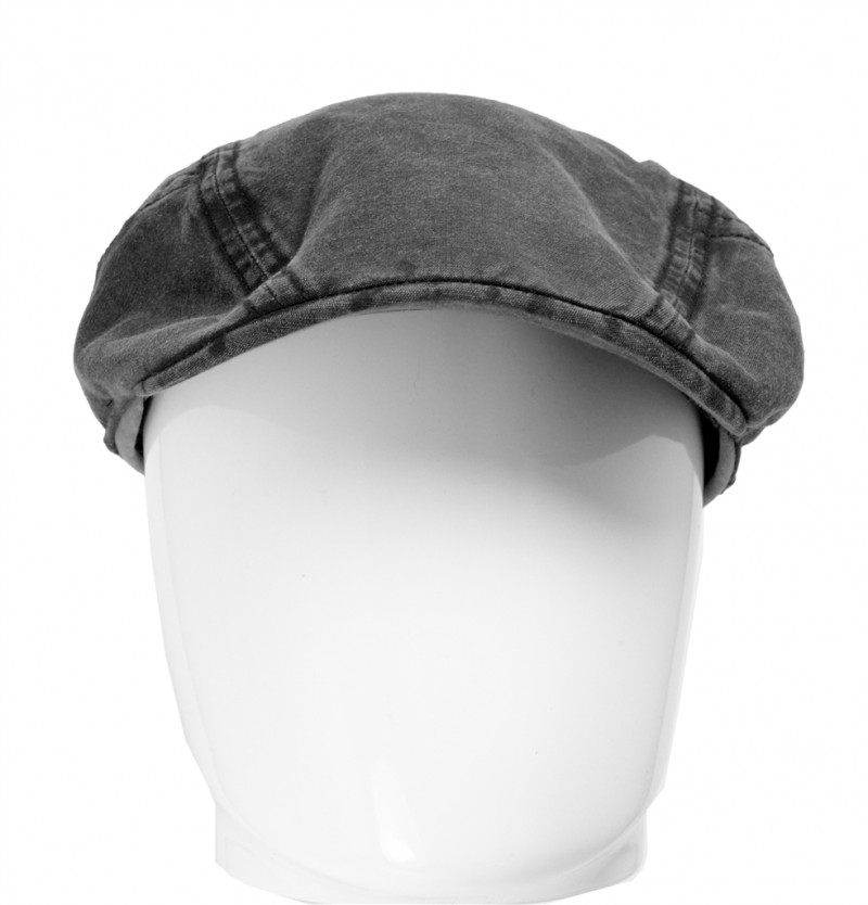 Stetson Ivycap casquette plate homme en conton lin noir