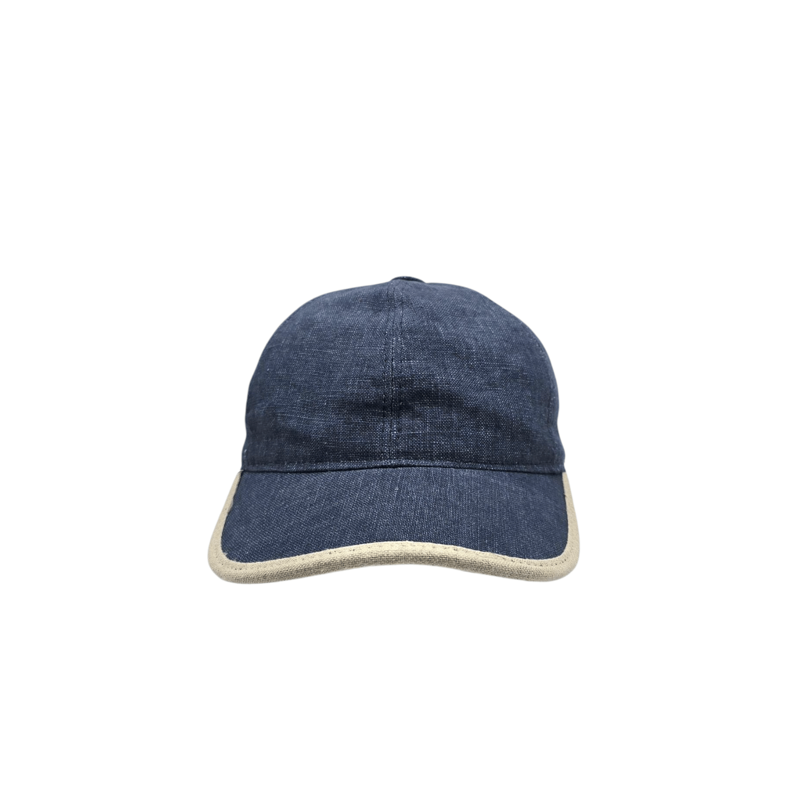 Casquette Lin Bicolore Bleu