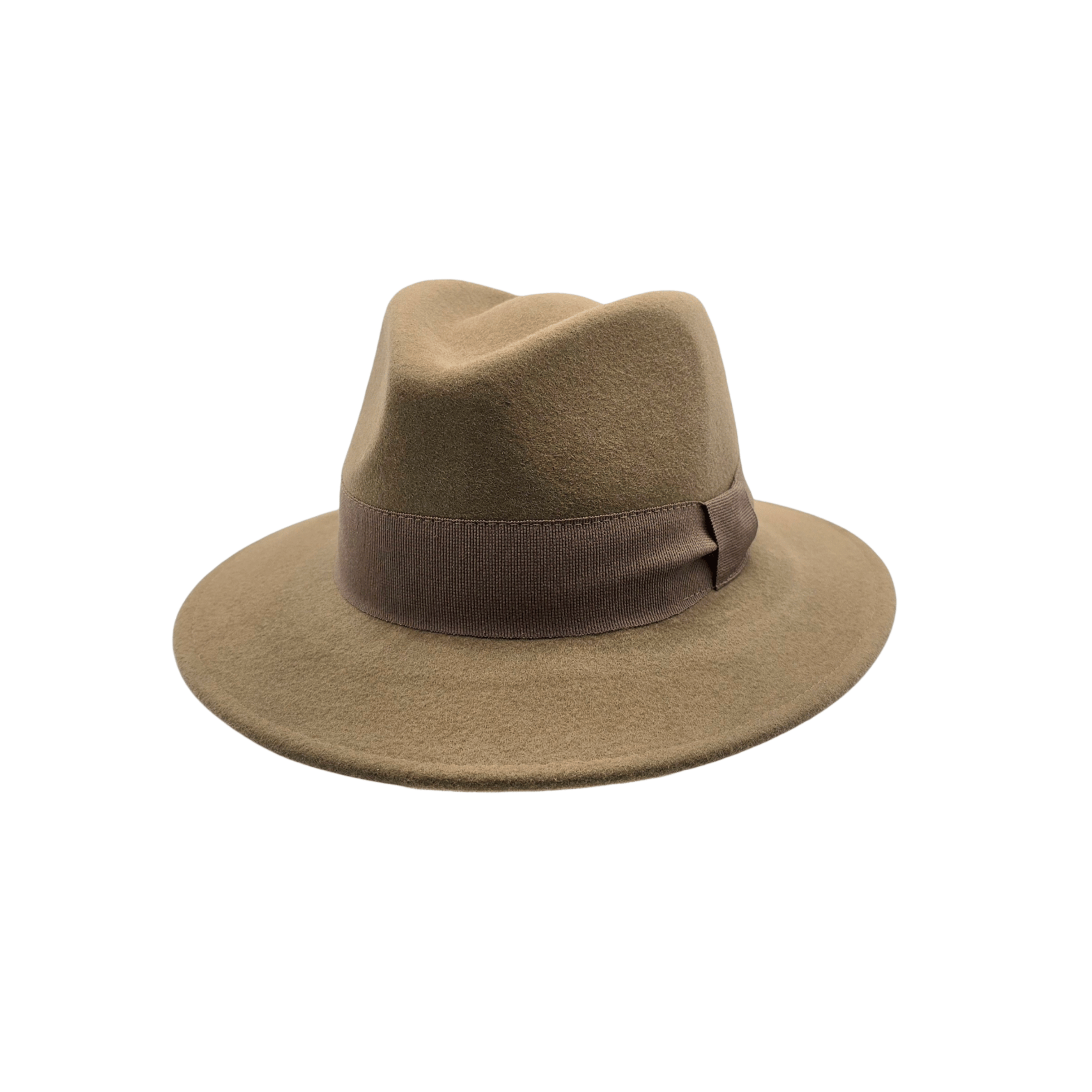 Fedora en feutre beige