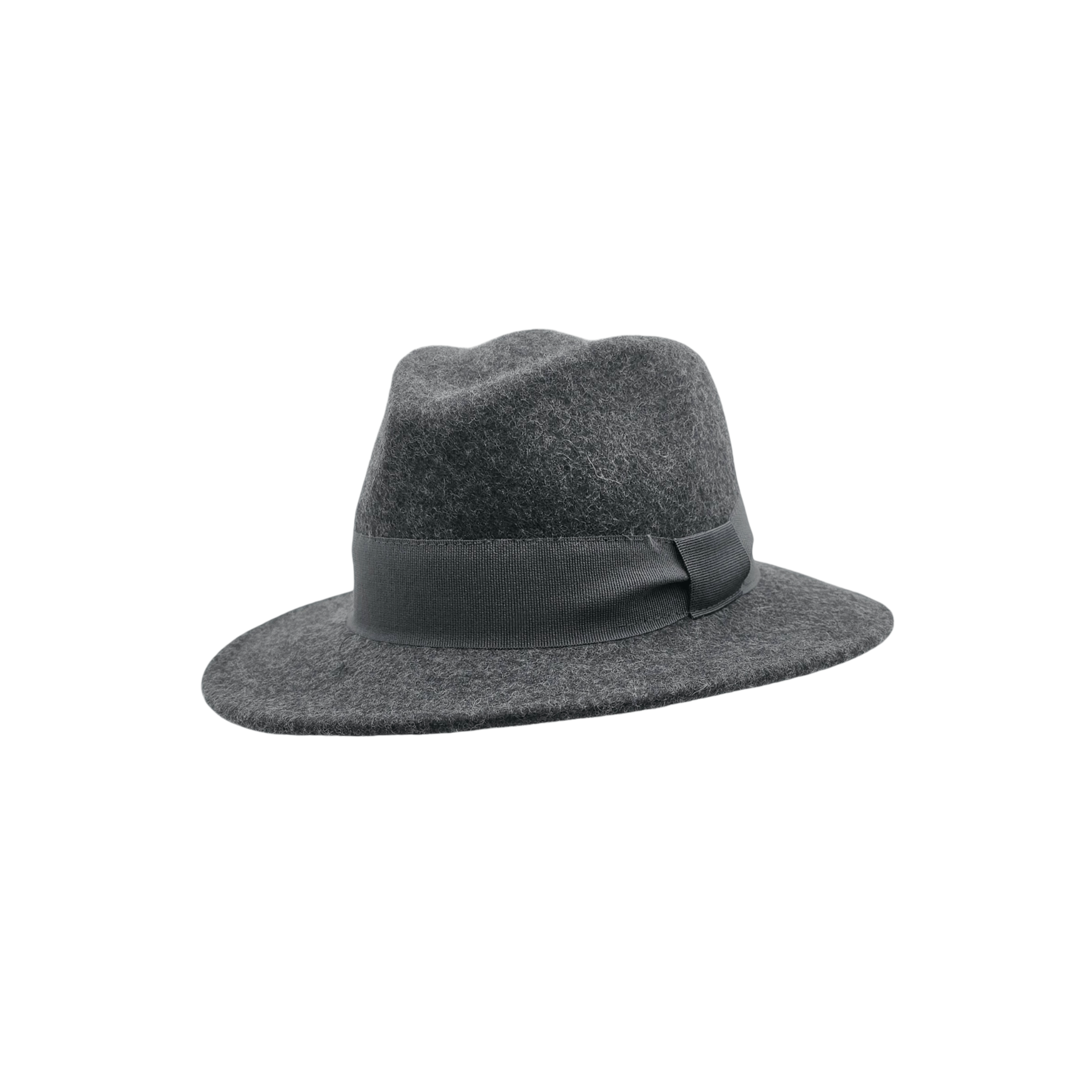 Fedora en feutre gris