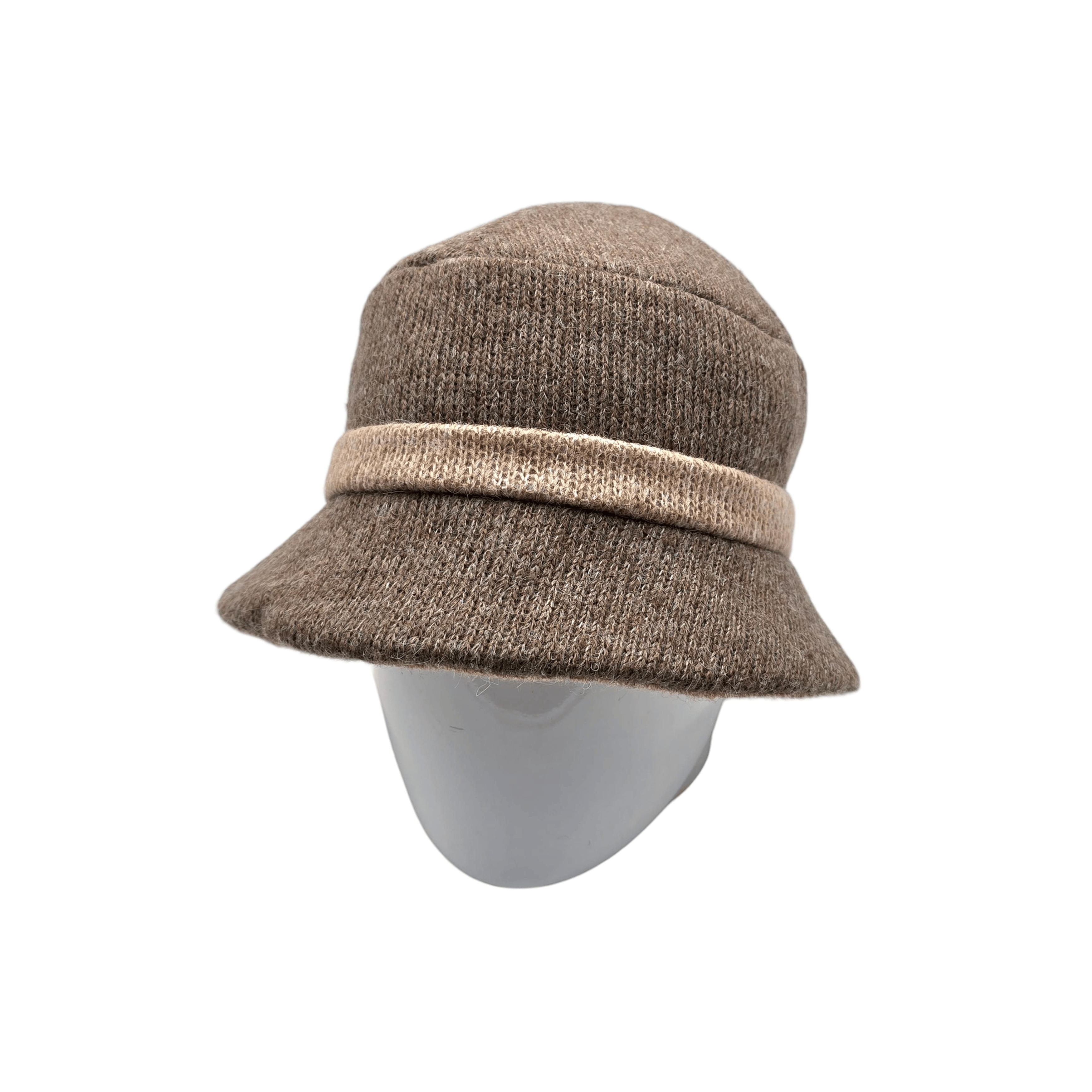 Cloche en maille beige