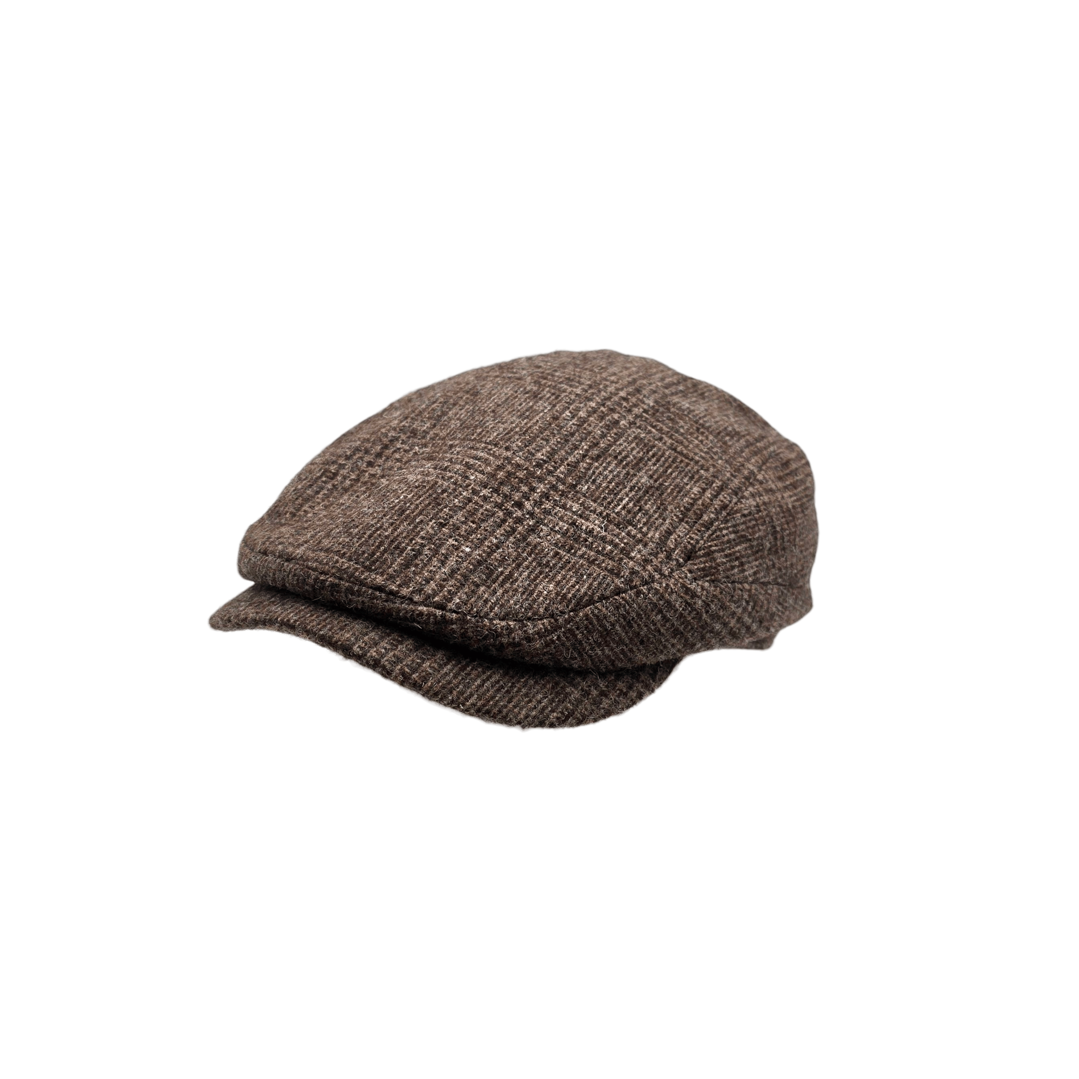 Casquette plate homme marron