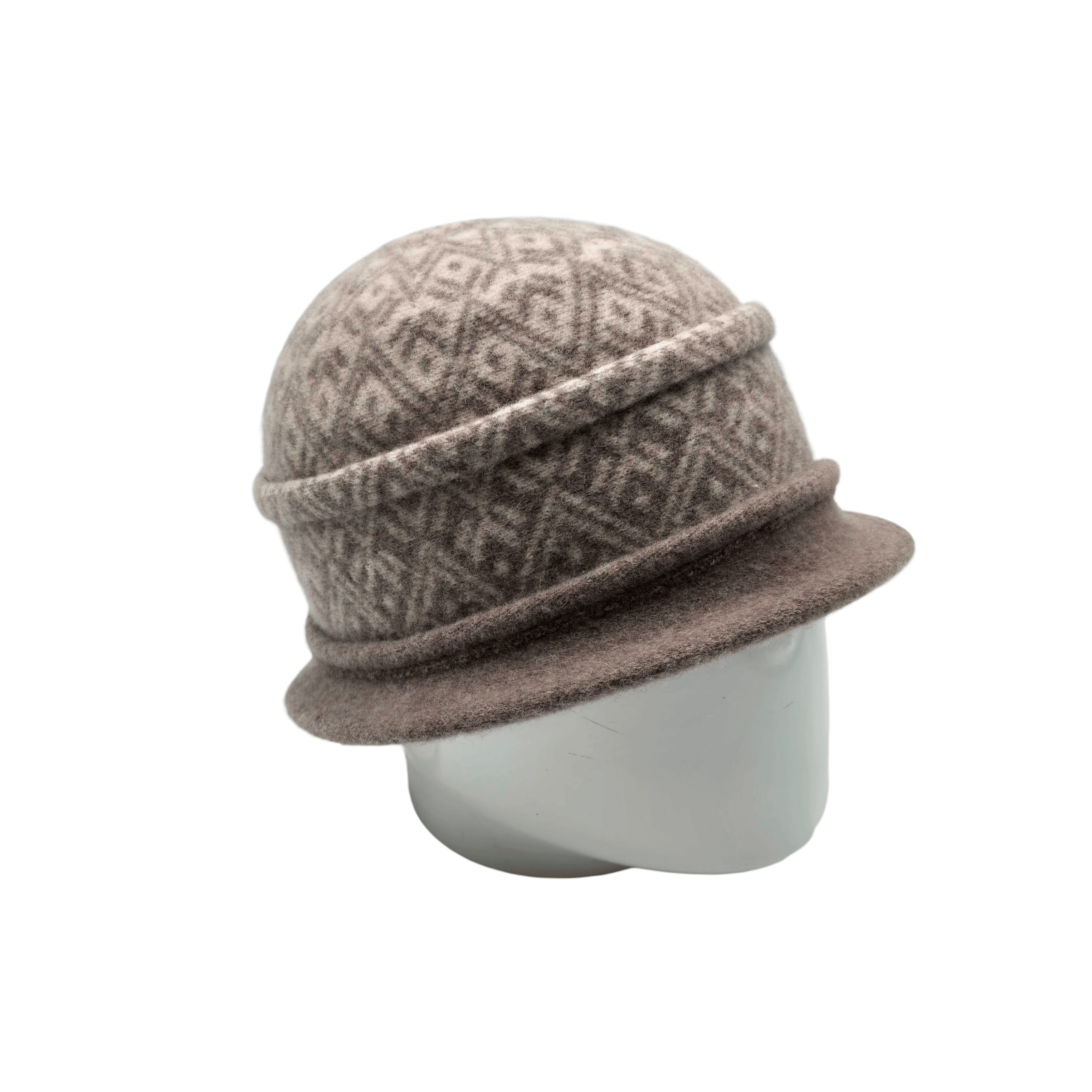 Cloche en laine à motifs