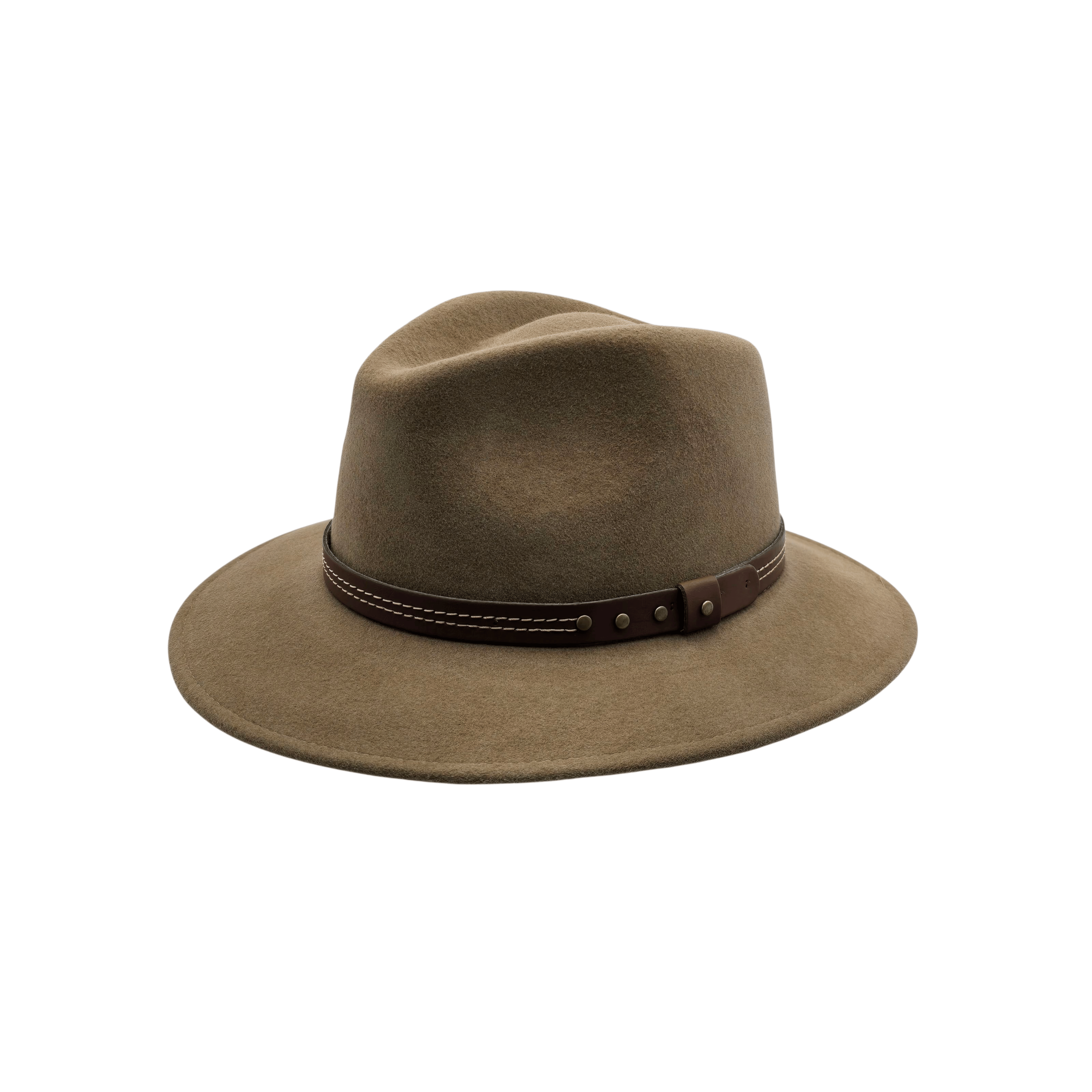 Fedora en feutre kaki