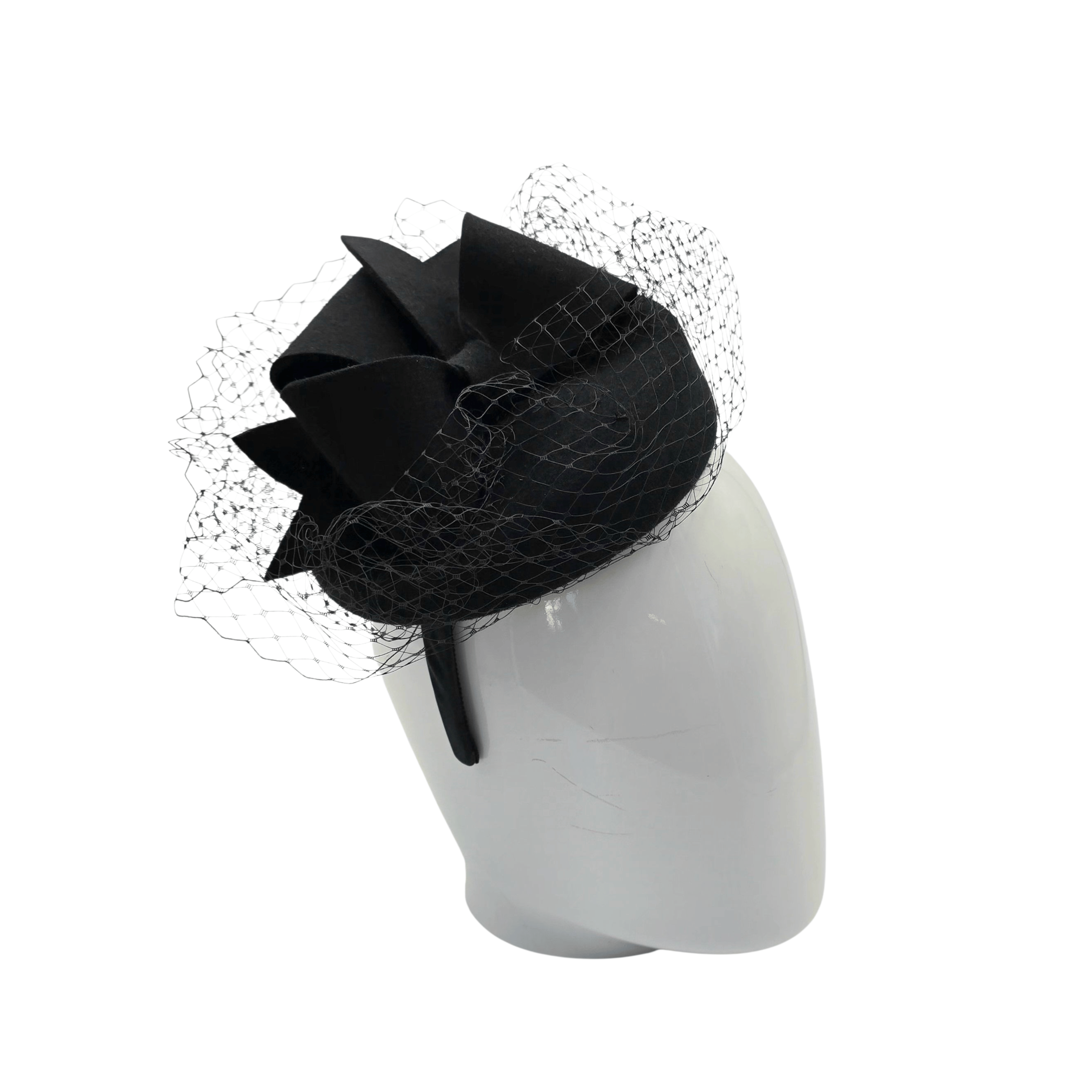 Bibi noir à voilette