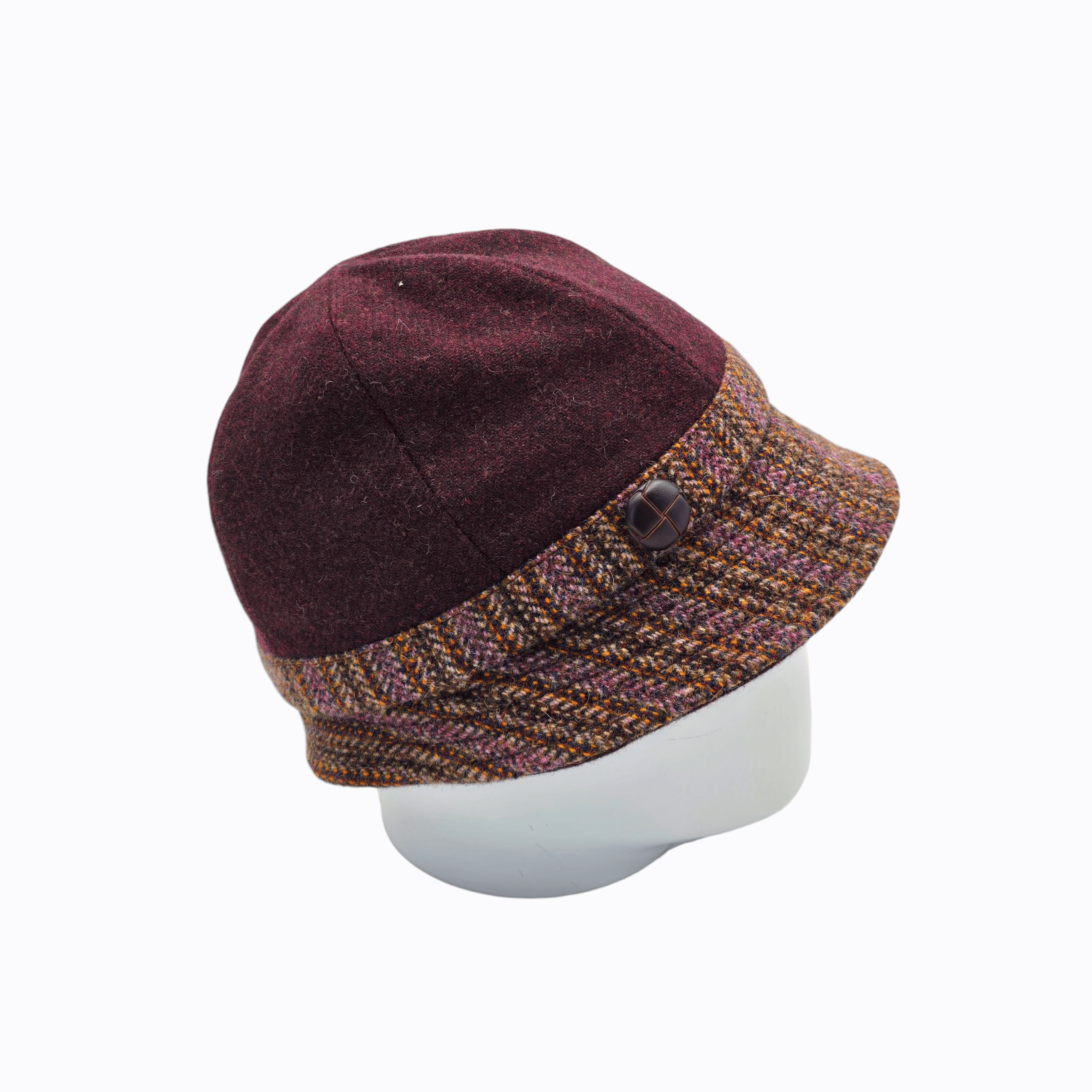 Cloche bordeaux bi-matière